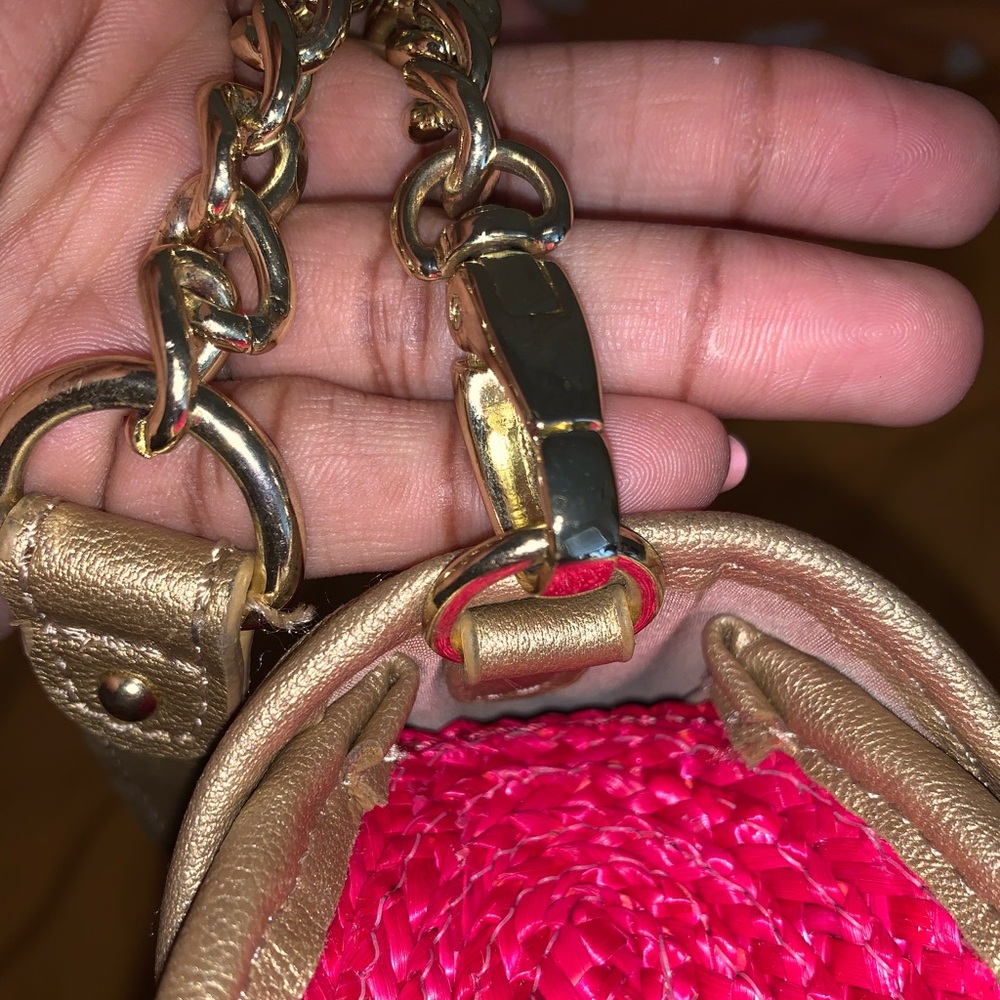 NINE WEST pink clutch hand bag